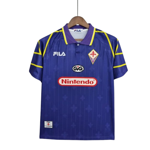 Camisa Retrô Fiorentina I Fila 1997/98 Masculino Roxo