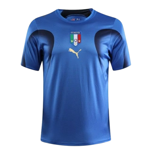 Camisa Retrô Itália I Home 2006/07 Puma Masculino Azul