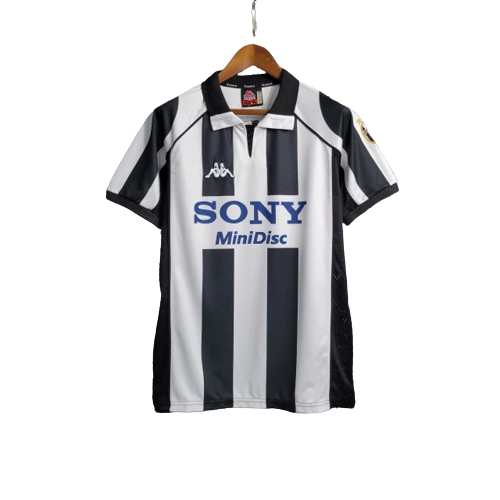 Camisa Retrô Juventus I Kappa 1997/98 Masculino Preto e Branco