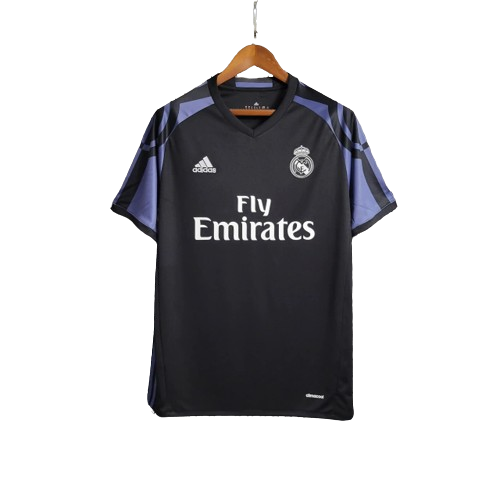 Camisa Retrô Real Madrid Adidas III Third 2016/17 Preto