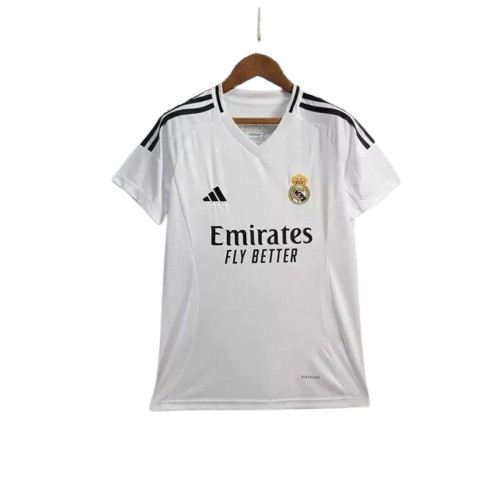 Camisa Real Madrid I Home 2024/25 Torcedor Feminina Branco