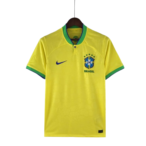 Camisa Brasil Home Nike Torcedor 2022/23 Masculino Amarelo