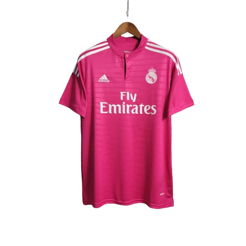 Camisa Retrô Real Madrid II Away Adidas 2014/15 Masculino Rosa