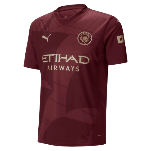 Camisa Manchester City III Third 2024/25 Torcedor Puma Masculina Grená