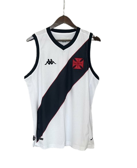 Camisa Regata Vasco Da Gama Kappa Torcedor 2024/25 Masculino Branco