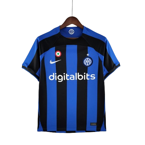 Camisa Inter de Milão I Home Nike Torcedor 2022/23 Masculino Azul e Preto