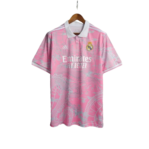 Camisa Real Madrid Dragon Pink Adidas Torcedor 2023/24 Rosa