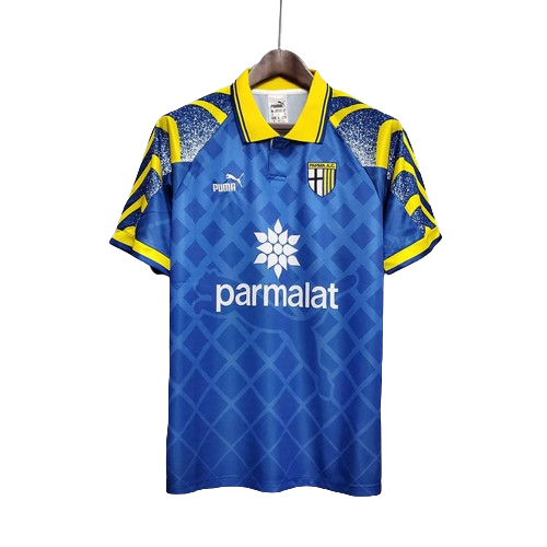 Camisa Retrô Parma Puma 1995/97 Masculino Azul e Amarelo