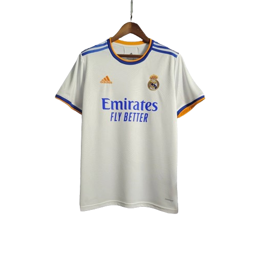 Camisa Retrô Real Madrid I Home 2021/22 Masculino Branco