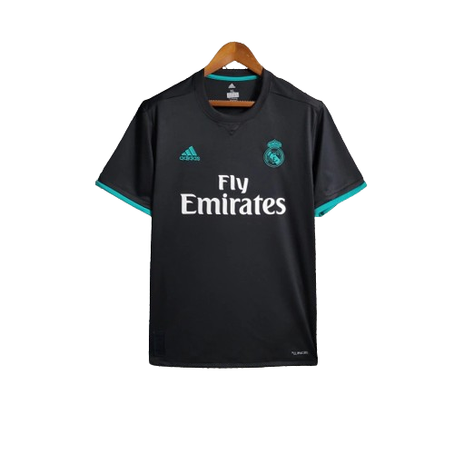 Camisa Retrô Real Madrid 2017/18 II Adidas Torcedor Preto