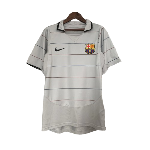 Camisa Retrô Barcelona Nike 2003/04 Masculino Cinza
