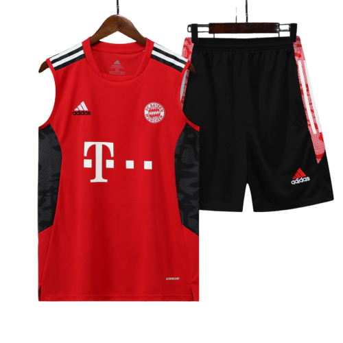 Conjunto Regata FC Bayern 22/23 Adidas - Vermelho+Preto