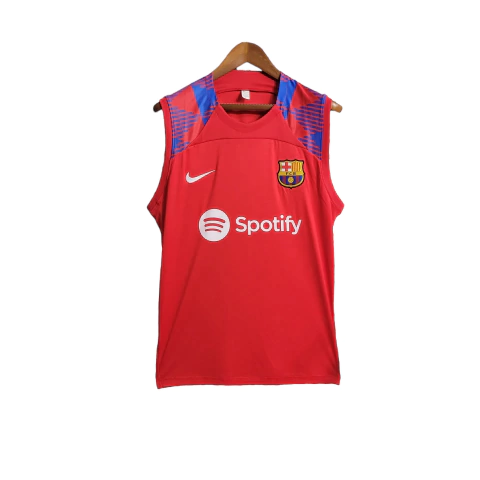 Camisa Barcelona Treino 23/24 - Regata - Torcedor Nike Masculina - Vermelho