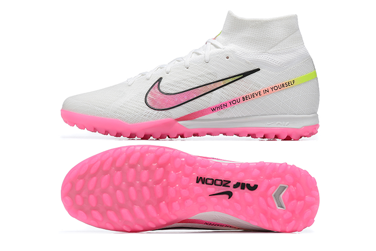 Chuteira society Nike Phantom Luna ELITE TF - branco-rosa