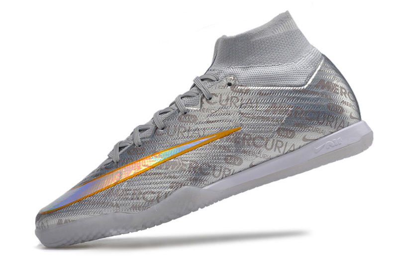 Chuteira futsal Nike Air Zoom Mercurial Superfly IX Elite IC- prata