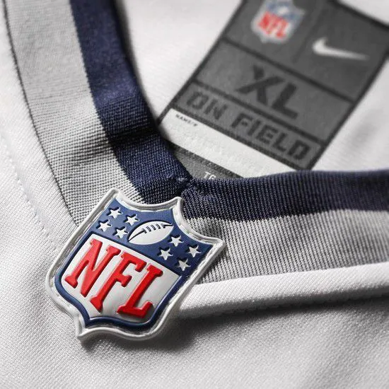 Camisa Futebol Americano Nike New England Patriots- Branco/Azul
