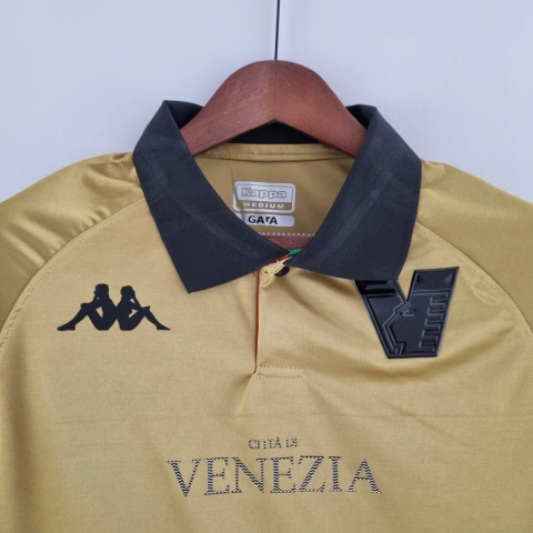 Camisa Kappa Venezia III Third 22/23 Torcedor Masculino - Dourado