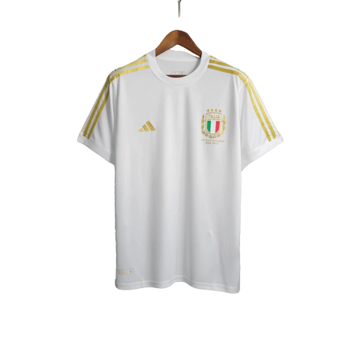 Camisa Seleção Itália Adidas 125 anos 2023/24 Torcedor Masculino Branco