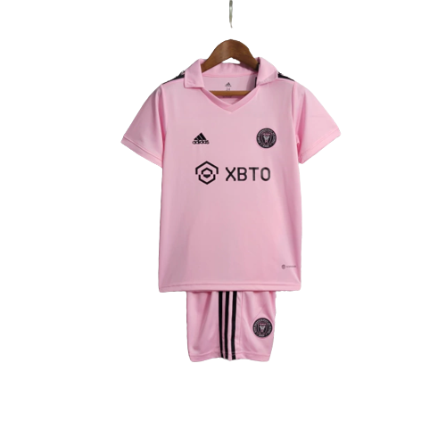 Kit Infantil Inter Miami Home 23/24 Adidas - Masculino- Rosa