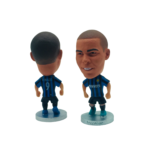 Miniatura Ronaldo fenômeno. Articulada 7cm - Lendas