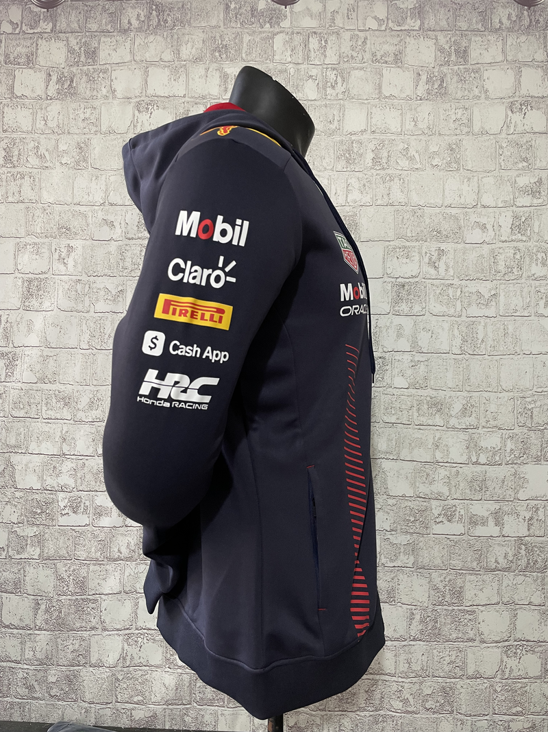 Jaqueta Fórmula 1 com capuz Red Bull Zíper Longo
