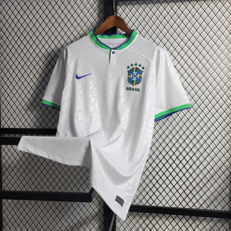 Camisa Brasil Concept Leopard Nike Torcedor 2022/23 Masculino Branco