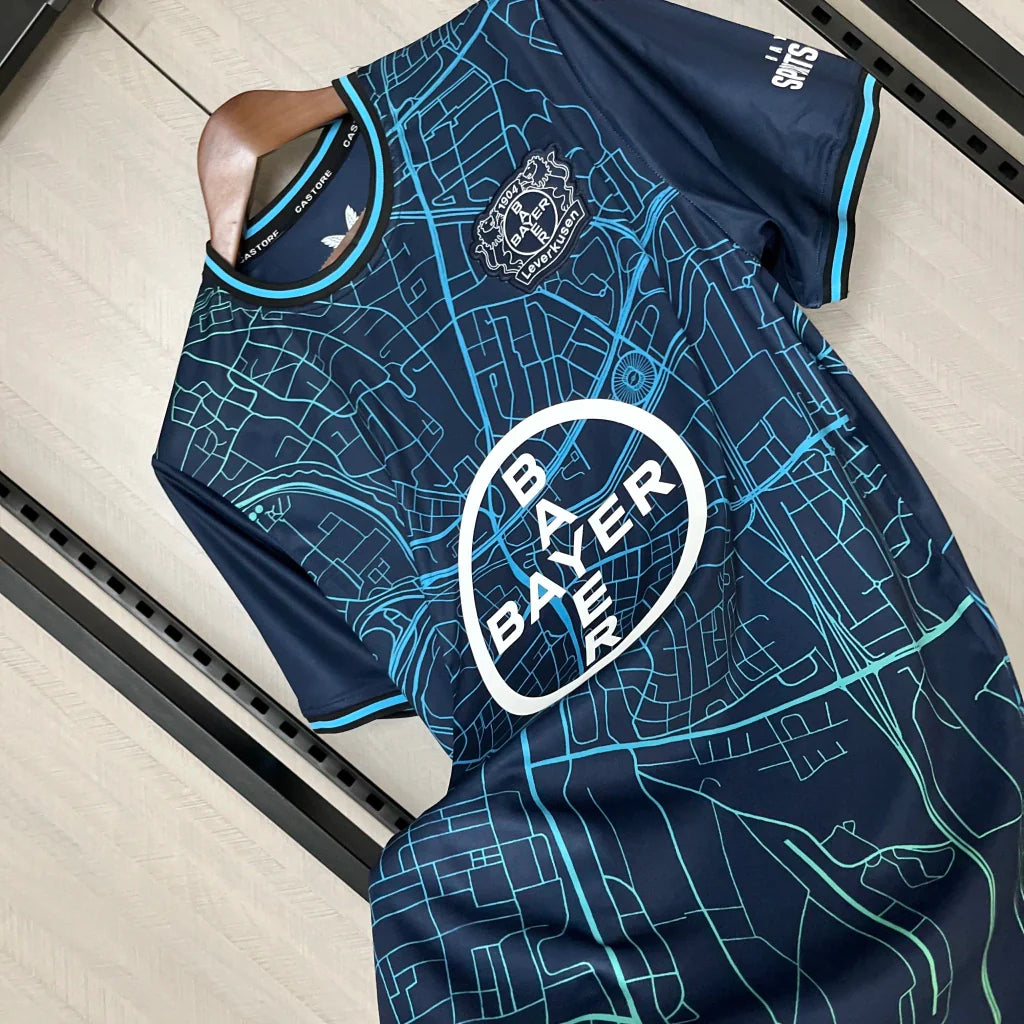 Camisa Bayer Leverkusen II Torcedor 2024/25 Masculino Azul Escuro