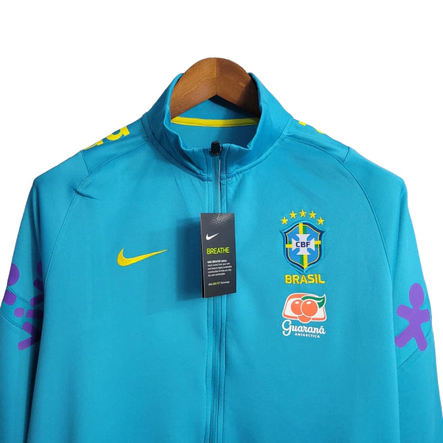 Jaqueta Corta-Vento Brasil 2023/24 Masculino Azul