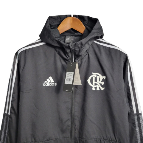 Jaqueta Corta-Vento Flamengo 23/24 Masculino Adidas - Preto