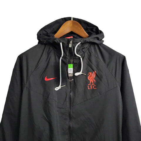 Jaqueta Corta-Vento Liverpool 23/24 Masculino Nike - Preto