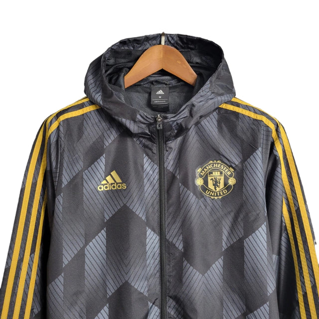 Jaqueta Corta-Vento Manchester United 23/24 Masculino Adidas - Vermelho