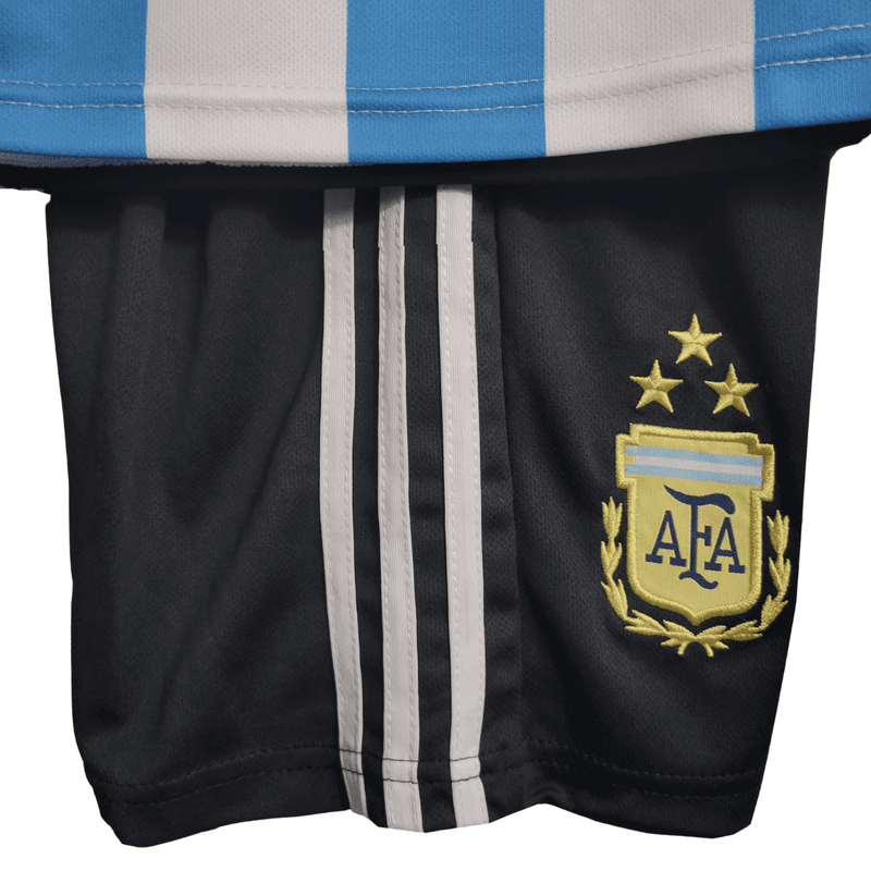 Kit Infantil Argentina Home 23/24 - Adidas - Azul e Branco