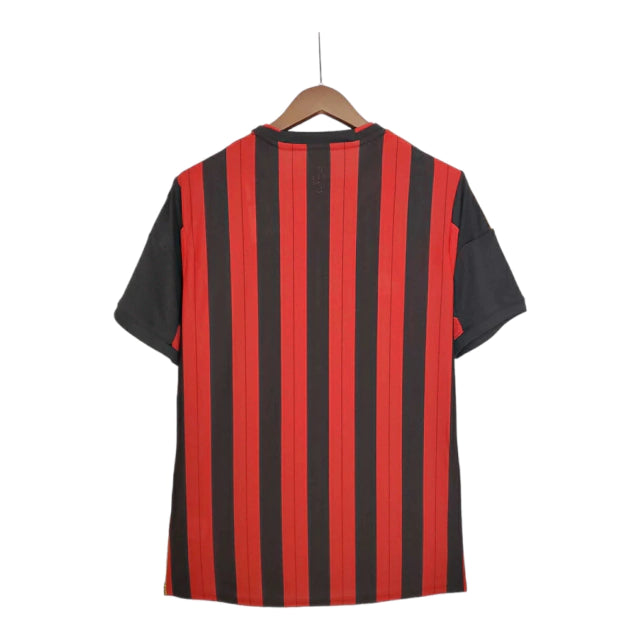 Camisa Retrô Milan I Home Adidas 2013/14 Masculino Vermelho e Preto