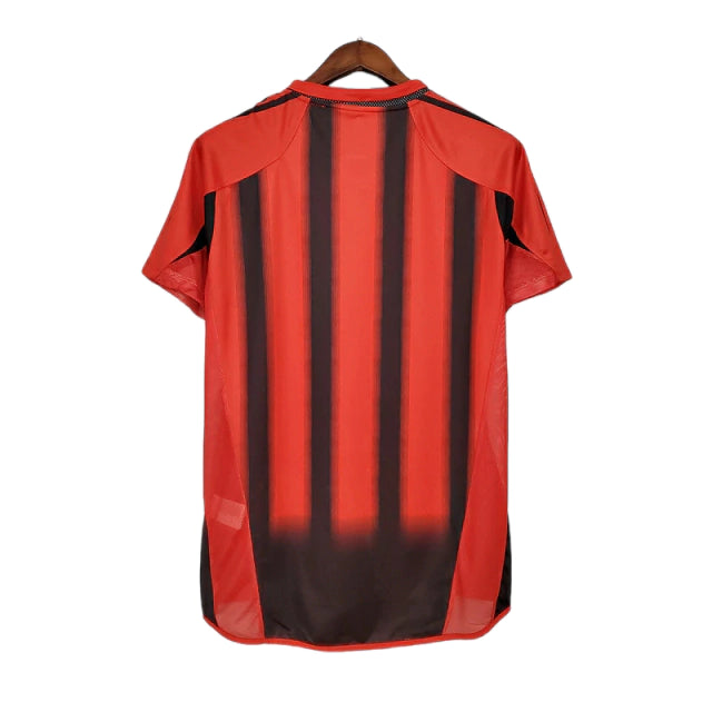 Camisa Milan Retrô 2004/2005 Vermelha e Preta - Adidas