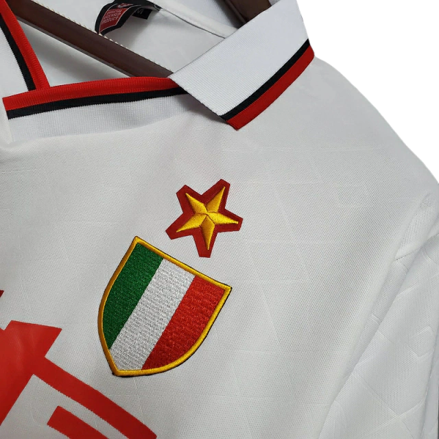 Camisa Milan Retrô 1993/1994 Branca - Lotto