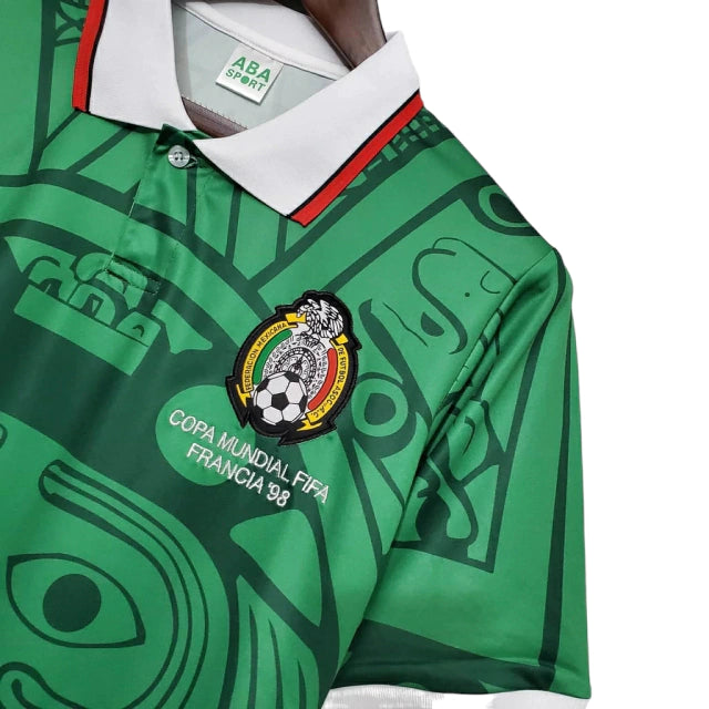Camisa México Retrô 1998 Verde - Aba Sport