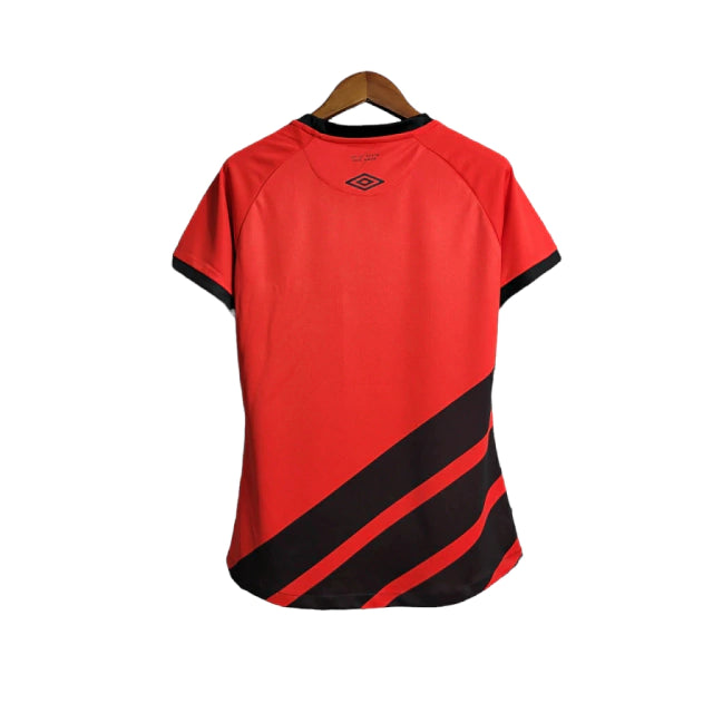 Camisa Athletico Paranaense I 23/24 - Feminina Umbro - Vermelho e Preto