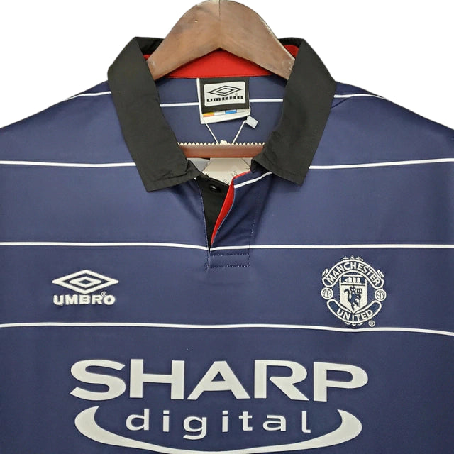 Camisa Manchester United Retrô 1999/2000 Azul - Umbro