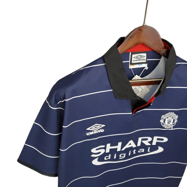 Camisa Manchester United Retrô 1999/2000 Azul - Umbro