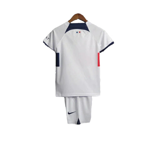 Kit Infantil PSG Away 23/24 - Nike - Branco