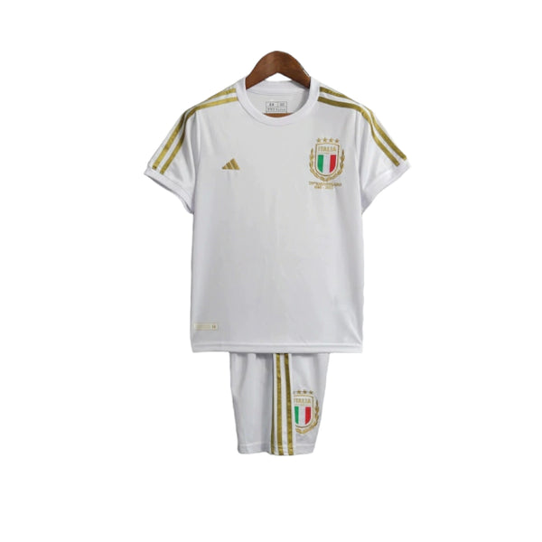 Kit Infantil Camisa + Shorts Itália 23/24 - Branca