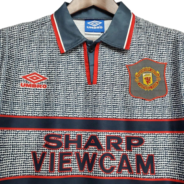 Camisa Manchester United Retrô 1995/1996 Cinza - Umbro