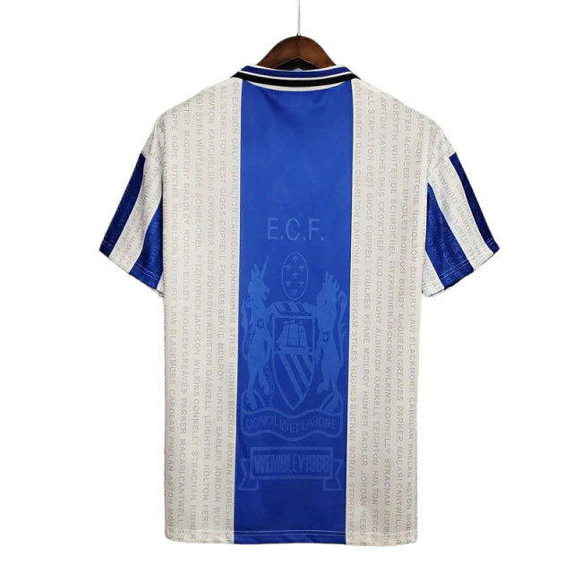 Camisa Manchester United Retrô 1994/1996 Azul e Branca - Umbro