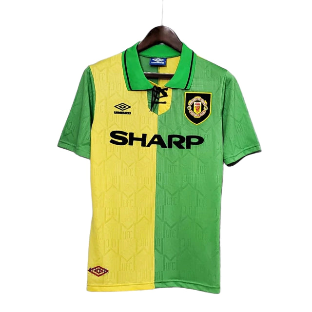 Camisa Manchester United Retrô 1992/1994 Verde e Amarela - Umbro