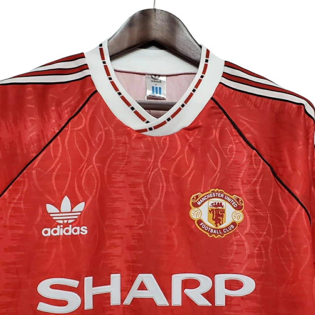 Camisa Manchester United Retrô 1990/1992 Vermelha - Adidas