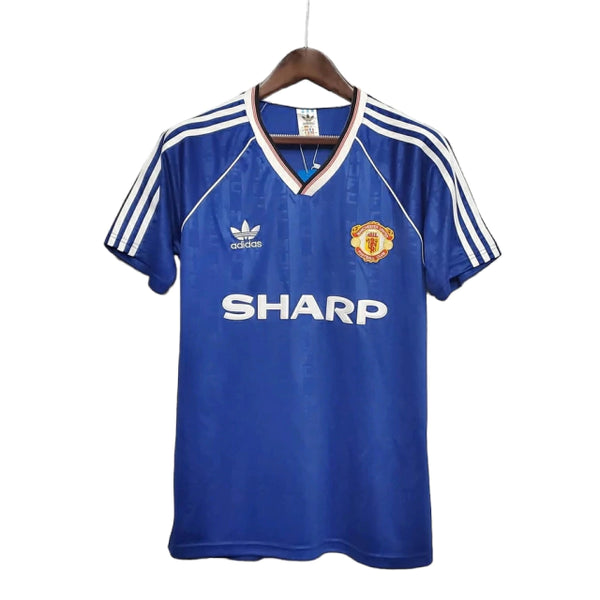 Camisa Manchester United Retrô 1988/1990 Azul - Adidas