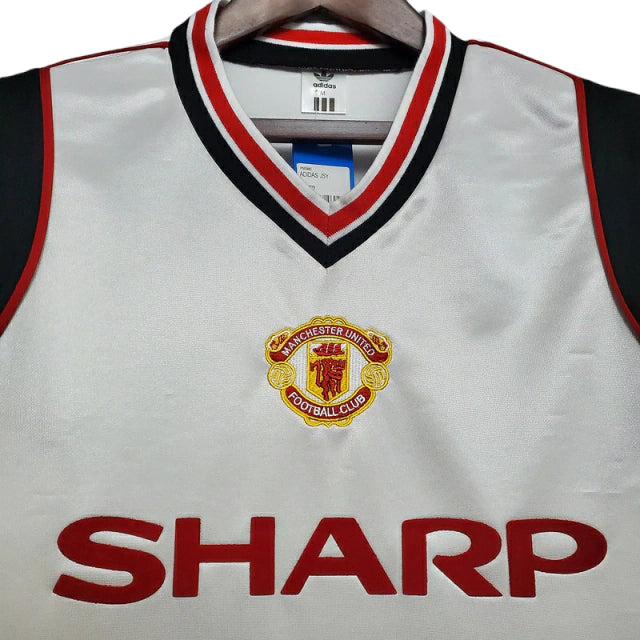 Camisa Manchester United Retrô 1985 Branca - Adidas