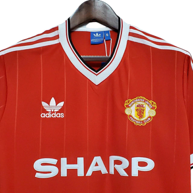 Camisa Manchester United Retrô 1983/1984 Vermelha - Adidas