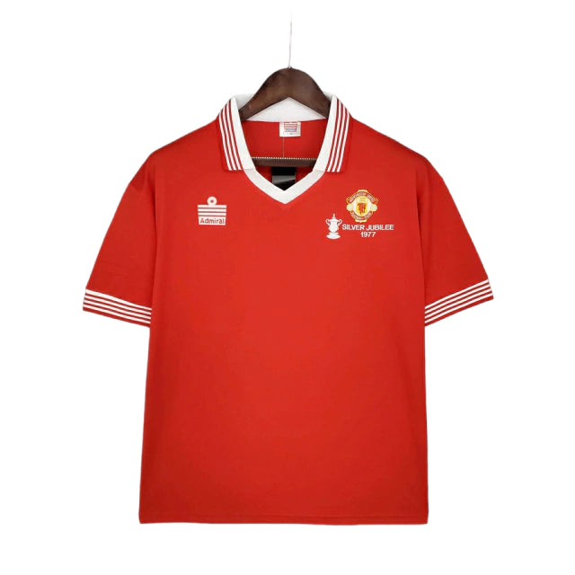 Camisa Manchester United Retrô 1977 Vermelha - Admiral