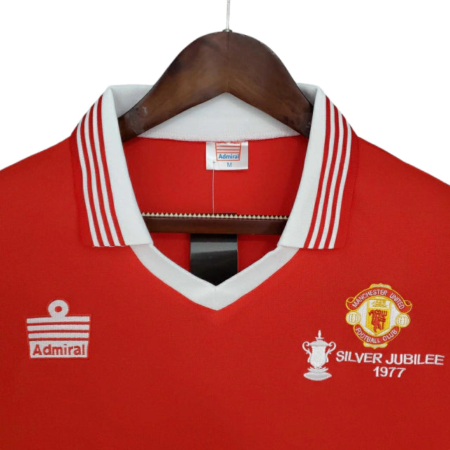 Camisa Manchester United Retrô 1977 Vermelha - Admiral